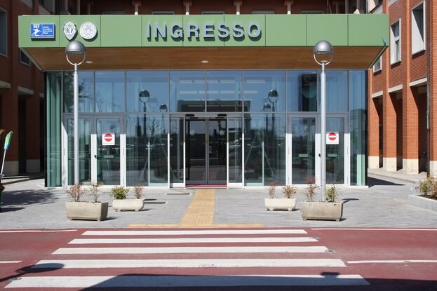 Ingresso pedonale dell'Ospedale di Cisanello