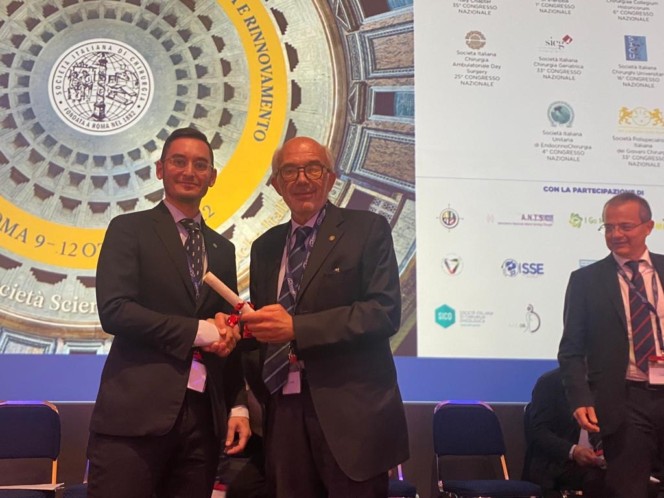Consegna del Premio Ettore Ruggieri al dott. Kauffmann